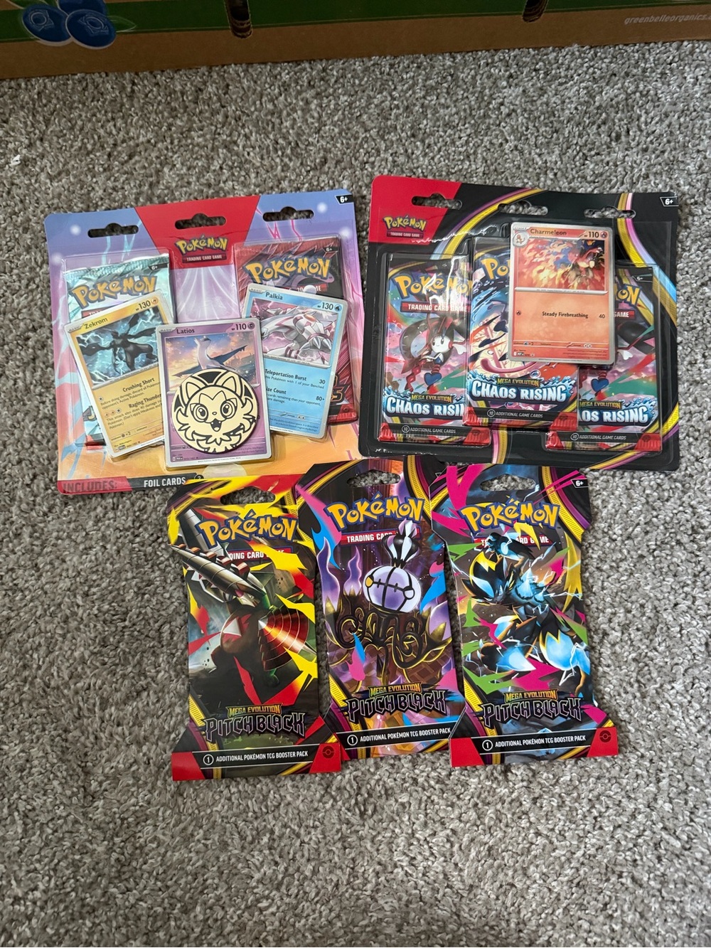 Pokemon TCG Chaos Rising & Pitch Black Booster Packs Bundle- New -Factory Sealed